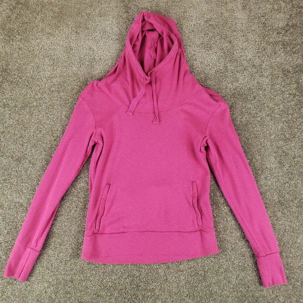 Columbia Top XS Womens Pink Light Long Sleeve Hooded Sweater Shirt